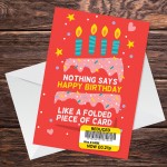 Funny Birthday Card Joke Reduced Bithday Celebration Greetings