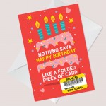 Funny Birthday Card Joke Reduced Bithday Celebration Greetings