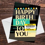 Funny Birthday Card Happy Birthday Novely Celebration Cards 