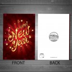 Happy New Year Card New Year Greeting Card Envelope Family