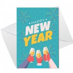 New Year Cards Multipack pack of 12 Happy New Year Cards