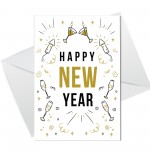 New Year Cards Multipack pack of 12 Happy New Year Cards