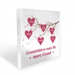 Gift For Nan Nanny Grandma Nana Personalised Acrylic Block