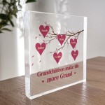 Gift For Nan Nanny Grandma Nana Personalised Acrylic Block