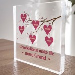 Gift For Nan Nanny Grandma Nana Personalised Acrylic Block