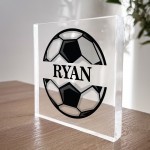 Personalised Football Sign For Son Brother Dad Football Player