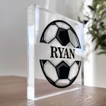 Personalised Football Sign For Son Brother Dad Football Player