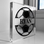 Personalised Football Sign For Son Brother Dad Football Player