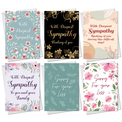 Sympathy Cards Multipack of 30 Sympathy Cards Condolences Sorry