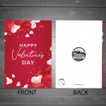 Valentines Card For Girfriend Boyfriend Husband Wife Love Hearts