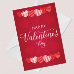 Valentines Day Card Cute Stripe Valentine Card For Girlfriend 