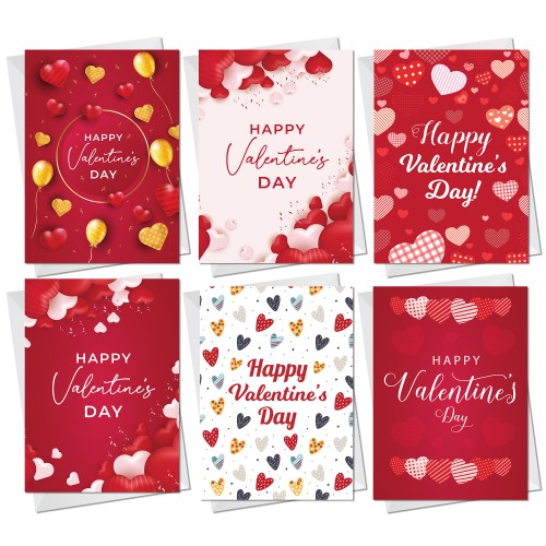 Valentines Day Cards Multipack of 12 Valentine's Day Card