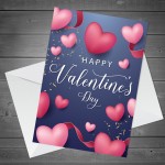 Valentines Card For Him Her Husband Wife Cute Hearts Card