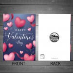 Valentines Card For Him Her Husband Wife Cute Hearts Card