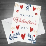 Valentine's Day Card Floral Cute Valentine For Him Her