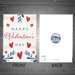 Valentine's Day Card Floral Cute Valentine For Him Her