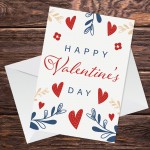 Valentine's Day Card Floral Cute Valentine For Him Her