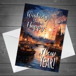 Happy New Year Greetings Card For Family Friends Colleague