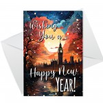 New Year Cards Multipack of 12 Happy New Year Friends Family