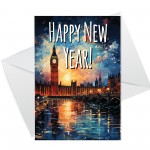 New Year Cards Multipack of 12 Happy New Year Friends Family