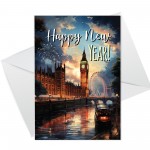 New Year Cards Multipack of 12 Happy New Year Friends Family