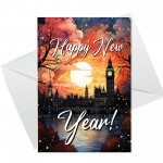 New Year Cards Multipack of 12 Happy New Year Friends Family