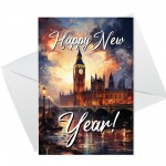 New Year Cards Multipack of 12 Happy New Year Friends Family