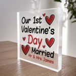 1st Valentines Day Married Gift Personalised Valentines Gift