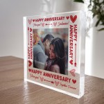 Anniversary Gifts For Husband Wife Boyfriend Personalised Plaque