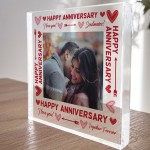 Anniversary Gifts For Husband Wife Boyfriend Personalised Plaque