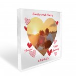 Personalised Photo Block 1st 2nd 10th 20th Anniversary Gift