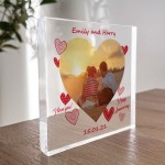 Personalised Photo Block 1st 2nd 10th 20th Anniversary Gift