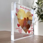 Personalised Photo Block 1st 2nd 10th 20th Anniversary Gift