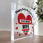 Valentines Day Gift For Wife Personalised Plaque Wife Valentines