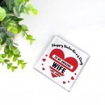 Valentines Day Gift For Wife Personalised Plaque Wife Valentines