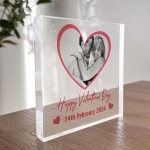 Happy Valentines Day Gift Personalised Photo Block Couple Gifts