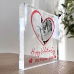 Happy Valentines Day Gift Personalised Photo Block Couple Gifts