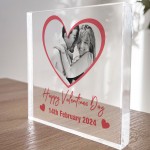 Happy Valentines Day Gift Personalised Photo Block Couple Gifts