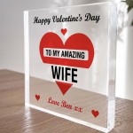 Valentines Gift For Wife Personalised Amazing Wife Gifts