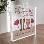 PERSONALISED Valentines Day Gift Acrylic Block Gifts for Him Her