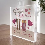 PERSONALISED Valentines Day Gift Acrylic Block Gifts for Him Her