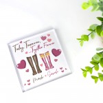 PERSONALISED Valentines Day Gift Acrylic Block Gifts for Him Her