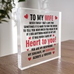 Wife Gifts For Valentines Day Anniversary Acrylic Gift For Wife