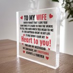 Wife Gifts For Valentines Day Anniversary Acrylic Gift For Wife