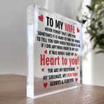 Wife Gifts For Valentines Day Anniversary Acrylic Gift For Wife