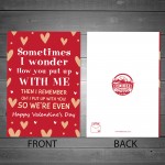 Funny Valentines Card for Girlfriend Boyfriend Wife Husband