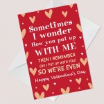 Funny Valentines Card for Girlfriend Boyfriend Wife Husband