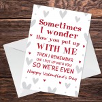 Funny Valentines Card Him Happy Valentines Card for Boyfriend