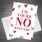 Funny Anniversary Valentines Day Joke Card For Boyfriend