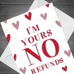 Funny Anniversary Valentines Day Joke Card For Boyfriend